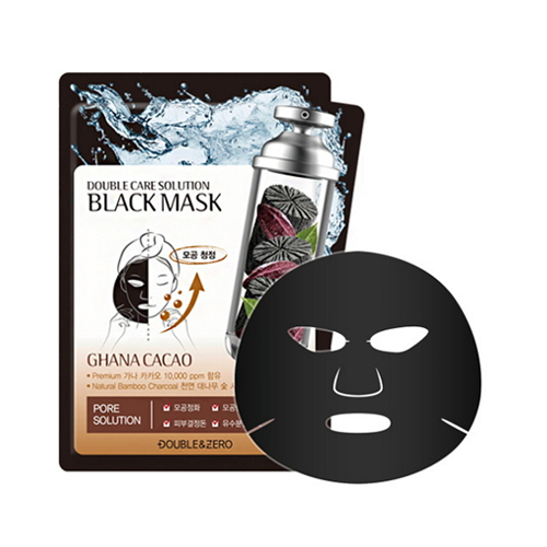 pols Afm Zonnig Double&zero Double Care Solution Black Mask Ghana Cacao | Glamkloud.com